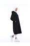 Atlas Hooded Long Plain Basic Sweatshirt - 03007.003 - Black - 2