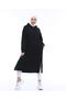 Atlas Hooded Long Plain Basic Sweatshirt - 03007.003 - Black - 4