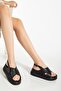 24422-1164 Black Wedge Heel Women's Sandals - 2