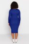 Cobalt Blue Square Neck Body-Fitting Knitwear Dress Tbbaw24Ah00005 - 5