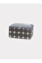 3 Pieces Small Size Gray Checkered Under-Bed Drawer Suitcase Organizer, Hurcu 30X20X15 cm - 4
