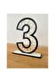 3 Years Old Birthday Table Decor (Beşiktaş Themed Black-And-White) - 5