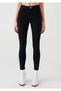 Women's A.C.A.I.P Women's Black High Waist Jeans Pants Colorfast Jeans (Color-Retaining) - 3