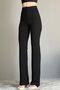 Summer Time Women's Black Striped High Waist Wide Leg Loose Trousers Palazzo - 2