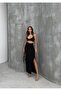Long Skirt with Fabric Slits - 4
