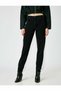 Black Mom Jean Trousers (Color Will Not Fade) - 3