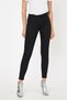 Montpellier Women's Black Straight High Waist Ankle Length Slim Leg Skinny Lycra Jeans - 2