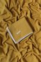 Knitted Pattern Baby Pique Organic Cotton Baby Blanket Mustard 100x120 Cm