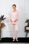 Women's Long Sleeve Maternity Pajamas Set Powder 45501 - 4
