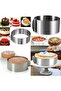 Round Square Adjustable Circle 15cm Oblique Spatula 3-Piece Cake Making Set, Cake Starter Set - 7