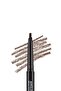 Two Ended Angled Eyebrow Pencil and Eyebrow Brush (Dark Brown) - Angled Brow Pencil - 004 -8690604572069 - 3