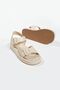 Beige Women's Genuine Leather Sandals - 4