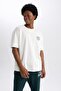 Fit Oversize Fit Crew Neck Printed Short Sleeve T-Shirt A9860ax23wn - 7