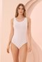 3 Pieces of Women's Badi with Wide Straps and Snap Fasteners, 95% Cotton, 5% Lycra