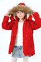 Girl's Water Repellent Fur Hooded Winter Coat - 5