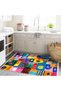 Paris Collection Multicolored Shapes Patterned Modern Decorative Carpet Paris30 - 3