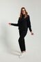 3 Thread Women's Tracksuit Set with Hooded Kangaroo Pocket, Soft Fleece Inside, Top and Bottom