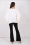 Belted Front Zipper Scuba Crepe Trousers Pnt33379 Black - 6
