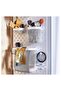 Skadıs 3 Piece Set 3 Multi-Purpose Steel Panel Pieces White Storage Baskets