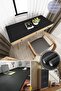 Self Adhesive 60cm×500cm Matte Black Wallpaper Kitchen Countertop Cabinet Table Covering - 4