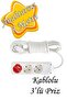5 Meter Multi Group Socket - Switchless, Wired, 3-Plus Grounded Plug Socket