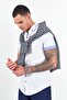 White Linen Effect Short Sleeve Shirt |   Mes 111873 -01 - 2