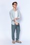 Painting Gray Modal Soft Textured Comfortable Cut Long Sleeve Men's Shirt Ee100128254-8254 - 4