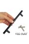 12 Pcs Oversize Handle Matte Black 128 mm Handle Furniture Kitchen Cabinet Drawer Cabinet Door Handle Handle Metal - 2