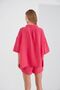 Fuchsia Muslin Women's Oversize Shirt |   Ek1006965-6965 - 5