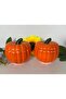 2 Pieces Small Size Pumpkin Storage, Honey Pumpkin Spice Bowl, Sugar Bowl 10x10 Cm - 2