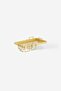 Gold Square-Legged Metal 2-Piece Presentation Tray - Multi-Purpose Organizer - Natty