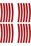 24-Piece Rim Reflective Car Sticker Sticking Searchlight Auto Accessory - 4