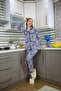 Women's Combed Cotton Long Sleeve Pajama Set 2769 - 2