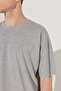 Men's Navy-g.melange Oversize Loose Cut Crew Neck 100% Cotton Pack of 2 T-Shirts - 4
