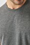 Men's Anthracite-brown Slim Fit Narrow Cut Crew Neck 100% Cotton Pack of 2 T-Shirts - 8