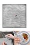 3 Pieces Double Layer Microfiber Wire Cloth - Multi-Purpose Inox Wire Dishcloth - 6