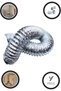 Aspirator Hood Ventilation Pipe Aluminum Flexi Pipe Steel Wire - 4