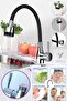 Energy Saving Silicone Faucet Head with Movable Head Kobar Double Function Black - 4
