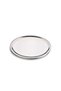 3 Pieces of Gold and 3 Pieces of Silver Color Lux 21.5 Cm 6-Piece Round Serving Tray - 4