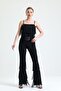Belted Tassel Detailed Scuba Crepe Trousers| Pnt34791 Black - 6
