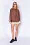 Coffee Women's Relaxed Fit Poplin Shirt | Mks163867-01-3867 - 7