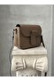 Genuine Leather Crossbody Bag Miley Model Mink Color - 7