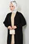 Shawl Collar Pocketed Knitwear Cardigan Black Hm2534 - 5