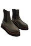 Real Leather Khaki Casual Very Lightweight Women's Chelsea Boots - 3
