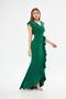 New Season Flexible Green Scuba Fabric Flounce Detail Evening Dress and Graduation Dress 729 582443 - 3