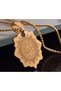 Small Size Stainless Steel Gold Color Allah Lettering Necklace - 3