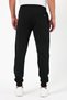 Thick Black Men's Sweatpants Jogger with Back Pockets, Elastic Cuffs, Regular Fit, Without Pockets - 6