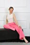 Pink Combed Cotton Women's Set - Wide Leg 5501