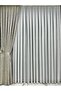 Stone Color Background Curtain - Gray Detailed, Single Wing, 1/3 Close Pleat - 3