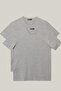 Men's Gray Slim Fit Slim Fit V-Neck 2-Piece T-Shirt Bundle - 7